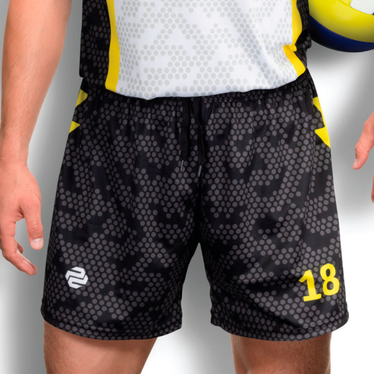 Sublimated Mens Volleyball Shorts Main